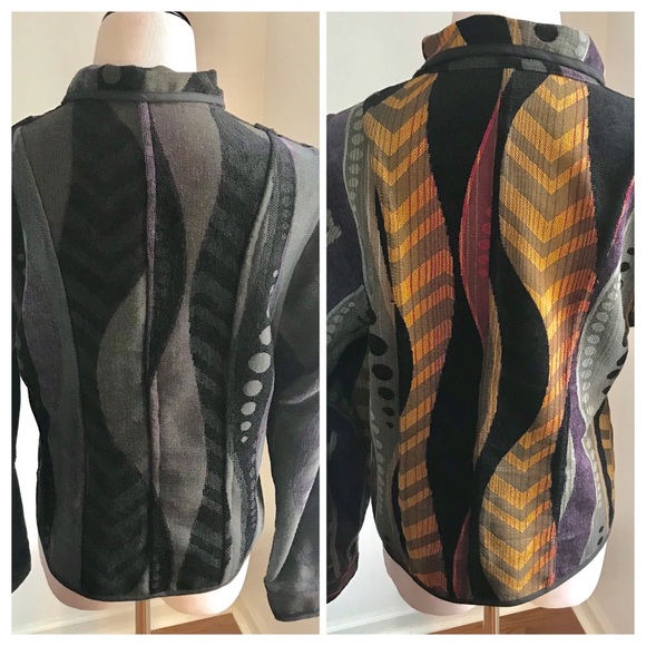 Patchwork / Tapestry Zipper Jacket - Picture 1 of 5